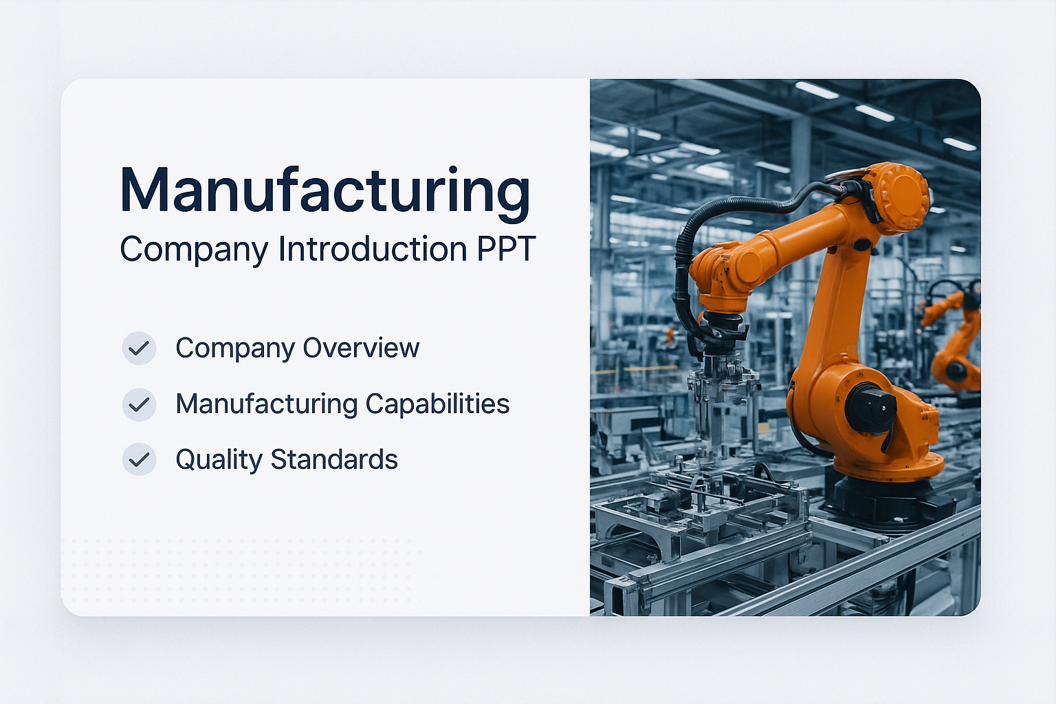 Manufacturing company introduction ppt