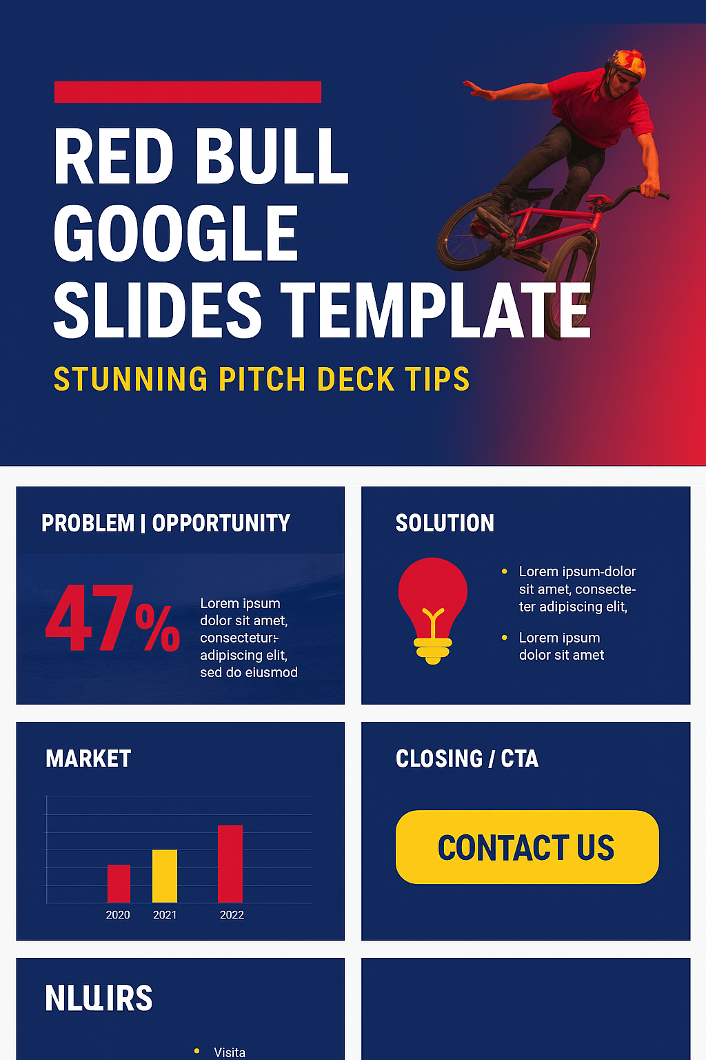 Red bull google slides template